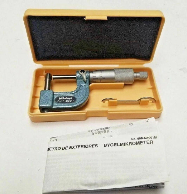 Mitutoyo 115-314 Tube Micrometer Made in Japan 0-1" .0001"