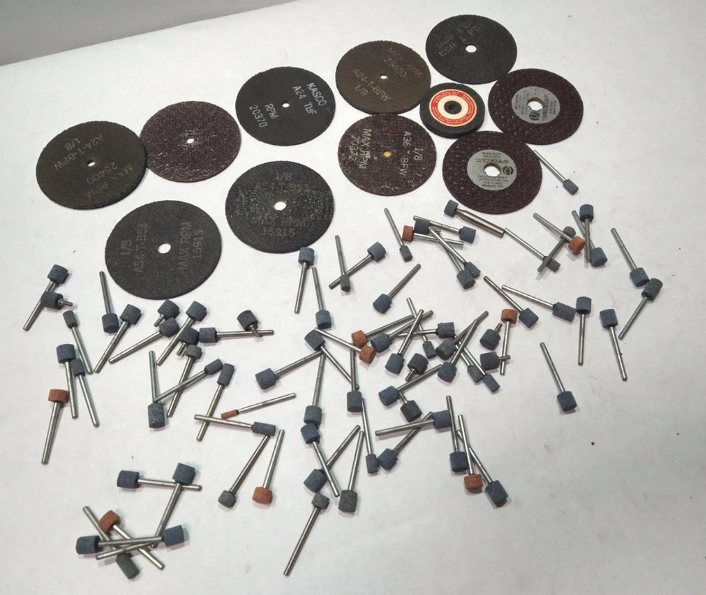 Misc Lot Abrasive Grinding Mounted Stone Grinding Cylindrical Cut-Off Wheel USA