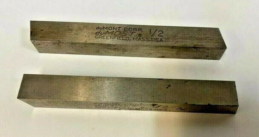 2 duMont duMost 1/2 x 4" Square Lathe Tool HSS Cutting Bits New USA