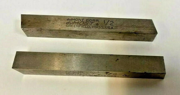 2 duMont duMost 1/2 x 4" Square Lathe Tool HSS Cutting Bits New USA