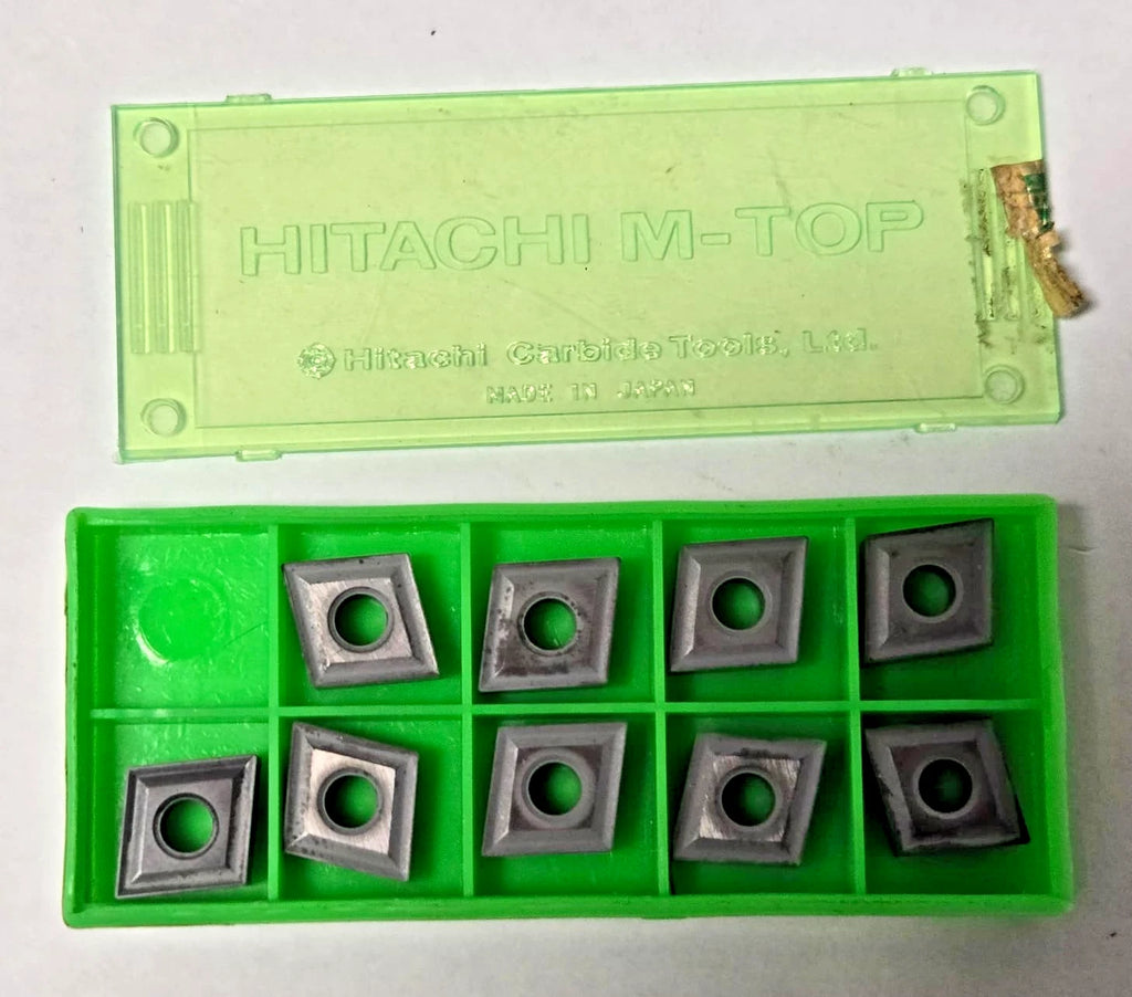 Hitachi Tools CNMG 431 431U WH10 Lathe Carbide Inserts 9 Pcs New Turning