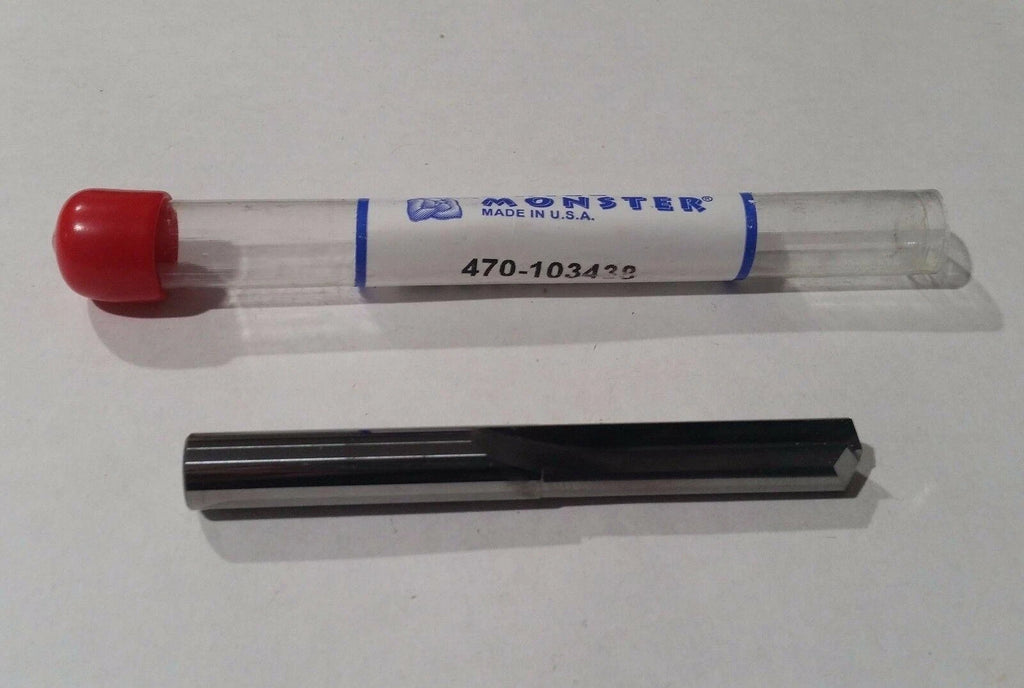 Drill Monster 11/32" Carbide Straight Flute Drill 470-103438 140 Deg Brand New