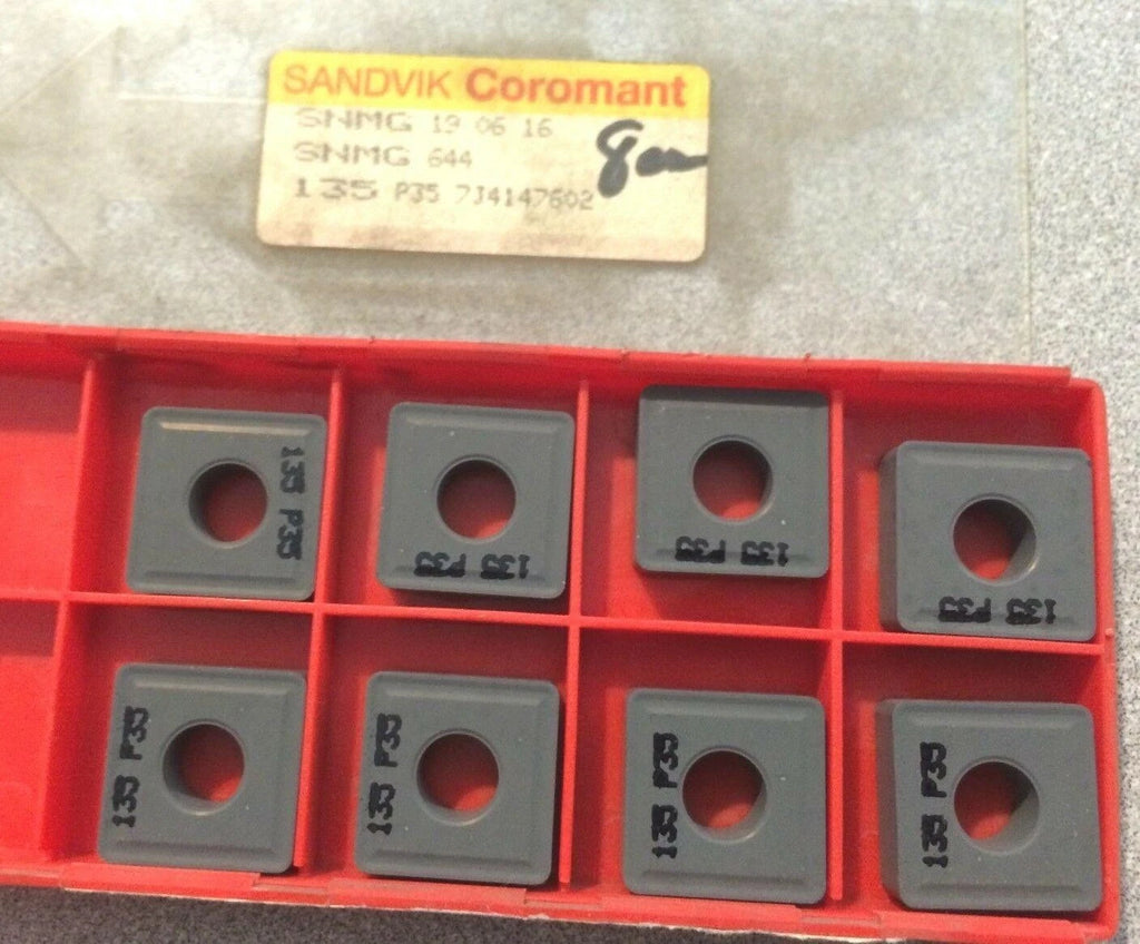 SANDVIK Coromant SNMG 644 19 06 16 135 P35 Lathe Mill Carbide Inserts 8 Pcs New