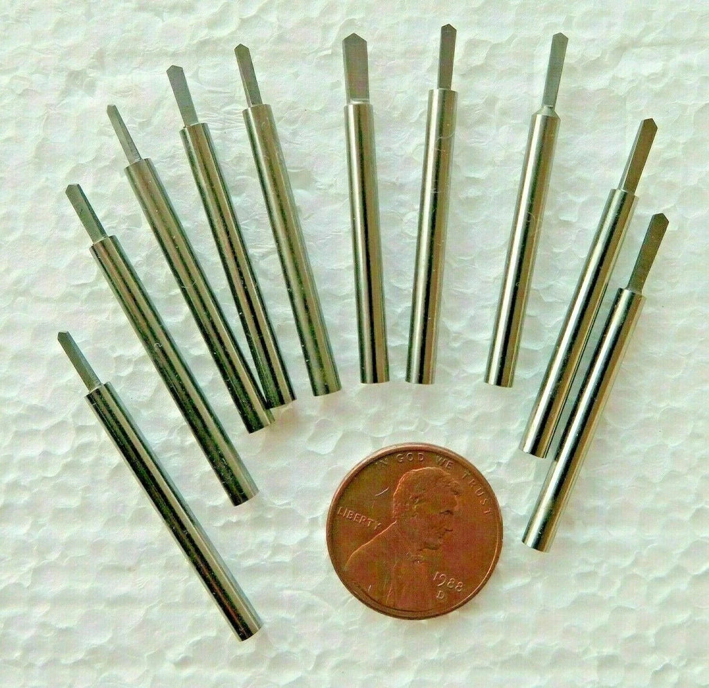 Lot of 10 Tungsten Carbide Spade Drill 1/8" Engraving Bits Gravers Jewelry Lathe