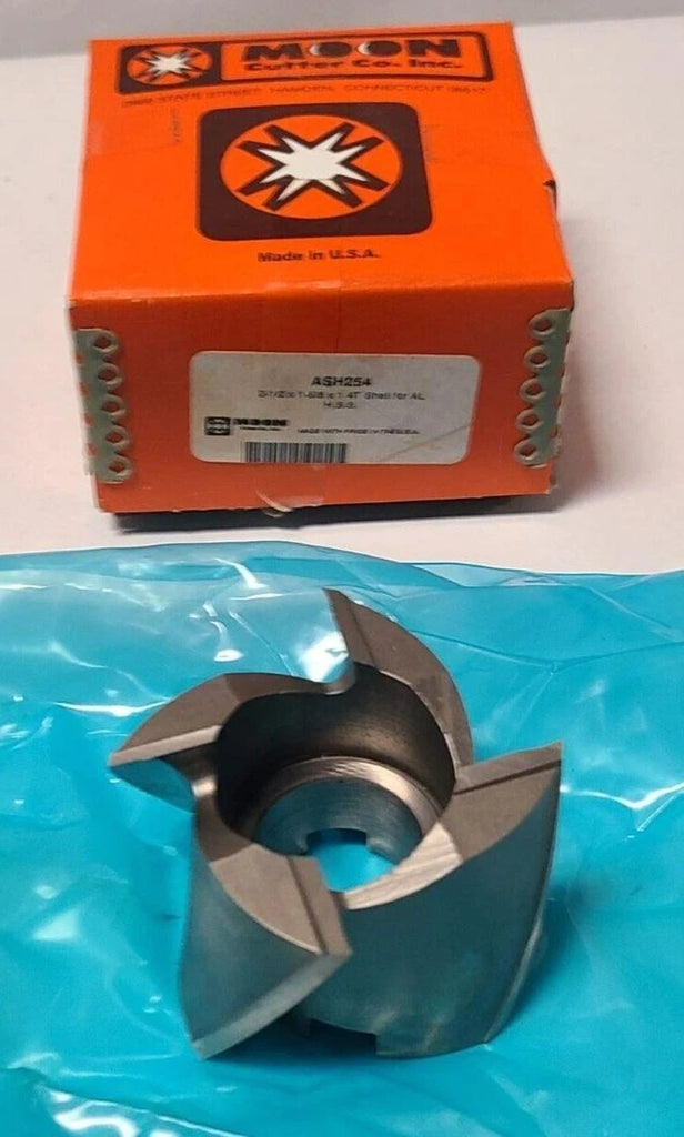 Milling High Speed Steel HSS Moon Cutter ASH254 2-1/2 x 1-5/8 x 1 4T Shell AL
