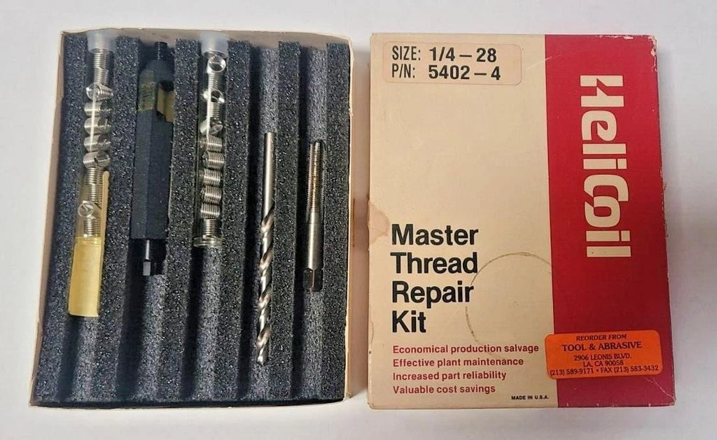 HELI-COIL Master Thread Repair Kit Size 1/4-28 5402-4
