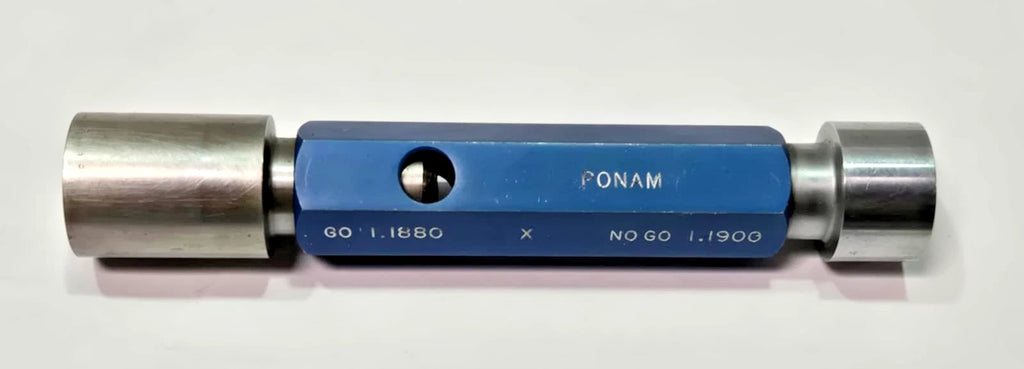 PONAM THREAD PLUG GAGE 1.1880 GO PD NO GO PD 1.1900