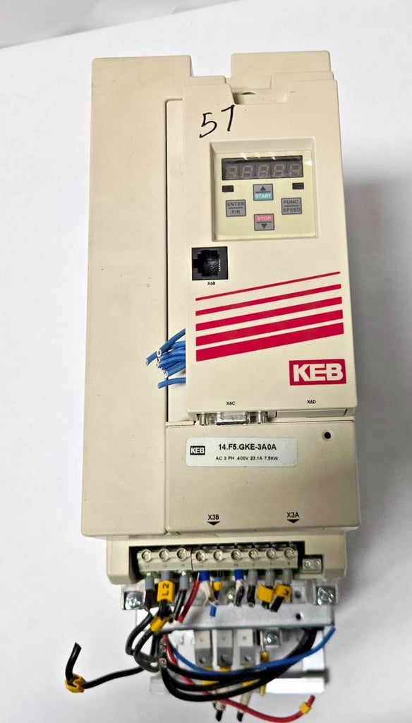 KEB AUTOMATION KEB COMBIVERT DRIVES 14.F5.GKE-3A0A 14F5GKE3A0A DRIVE F5 SERIES