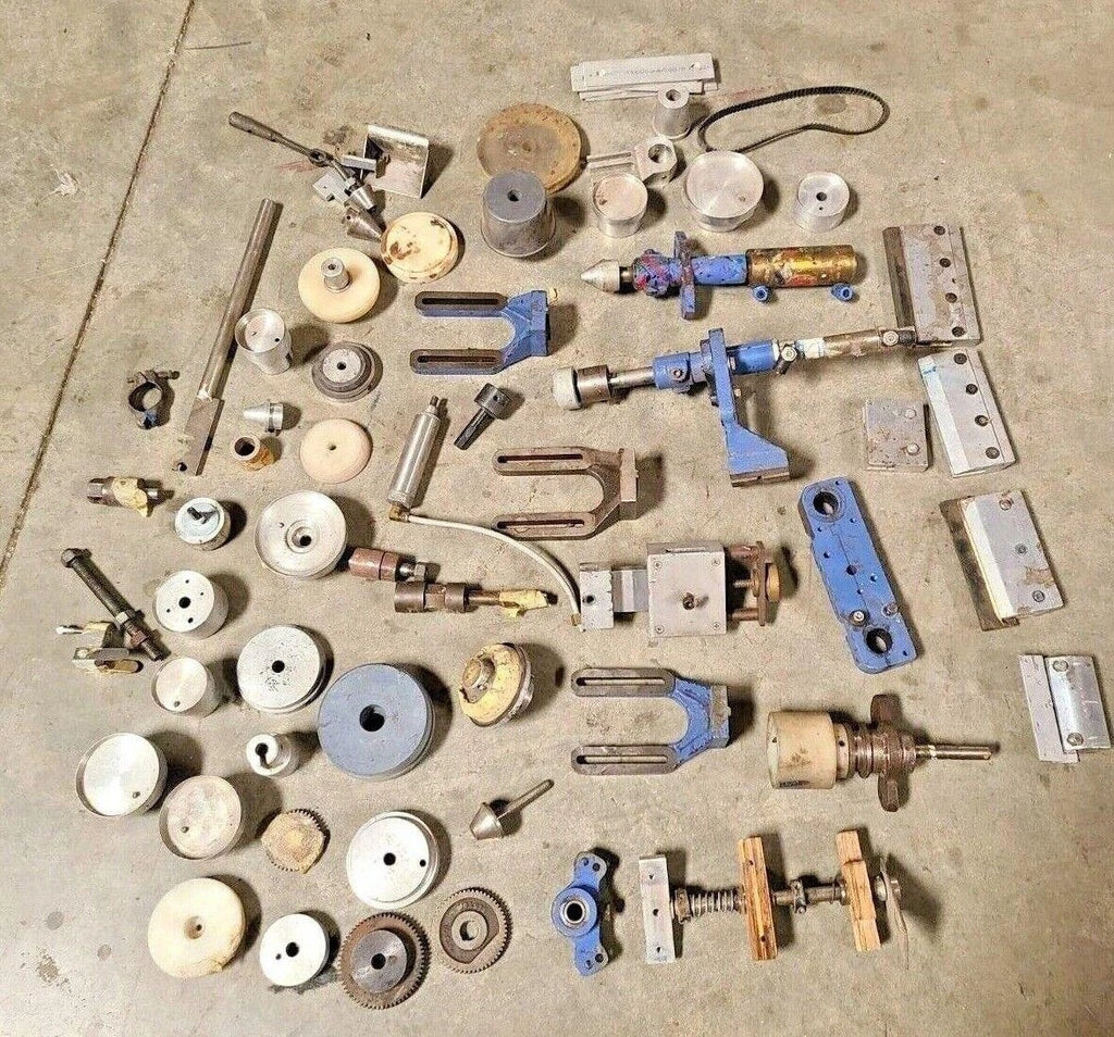 Lots Of Parts And Accessories Dubuit America Screen Printing Press Round Glass
