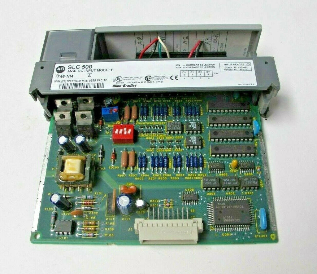 ALLEN BRADLEY SLC 500 1746-NI4 SER A 1746NI4 ANALOG INPUT MODULE