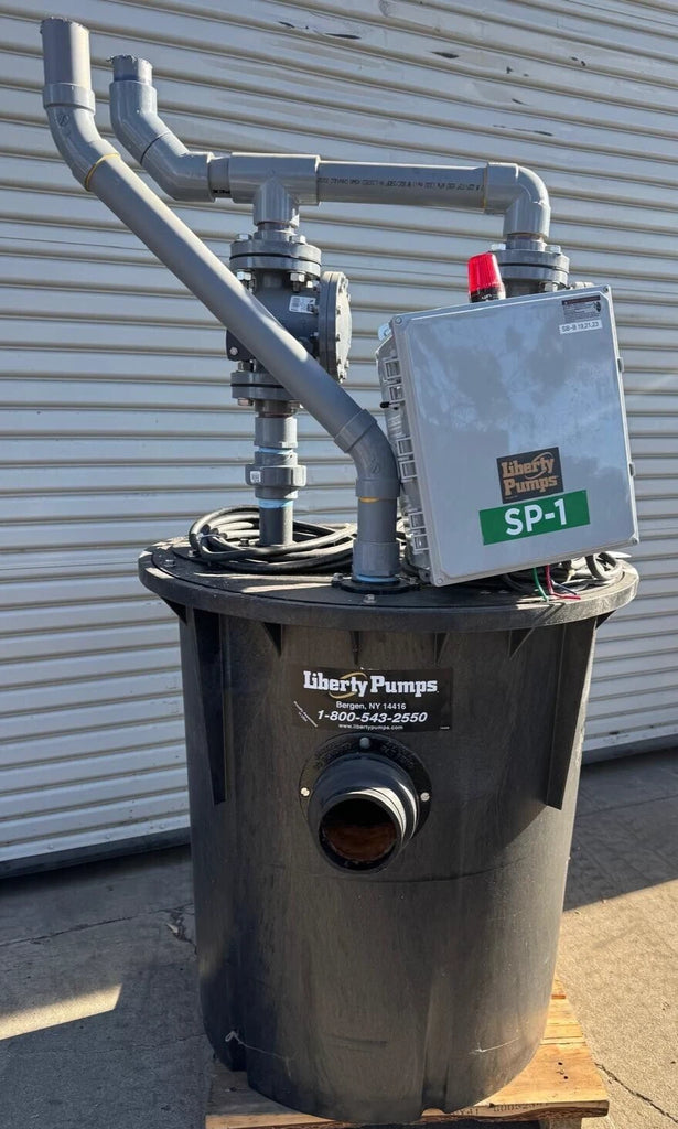 LIBERTY PUMPS 1102/LEH103M Duplex Sewage Pump SIMPLEX SYSTEMS With Control Panel
