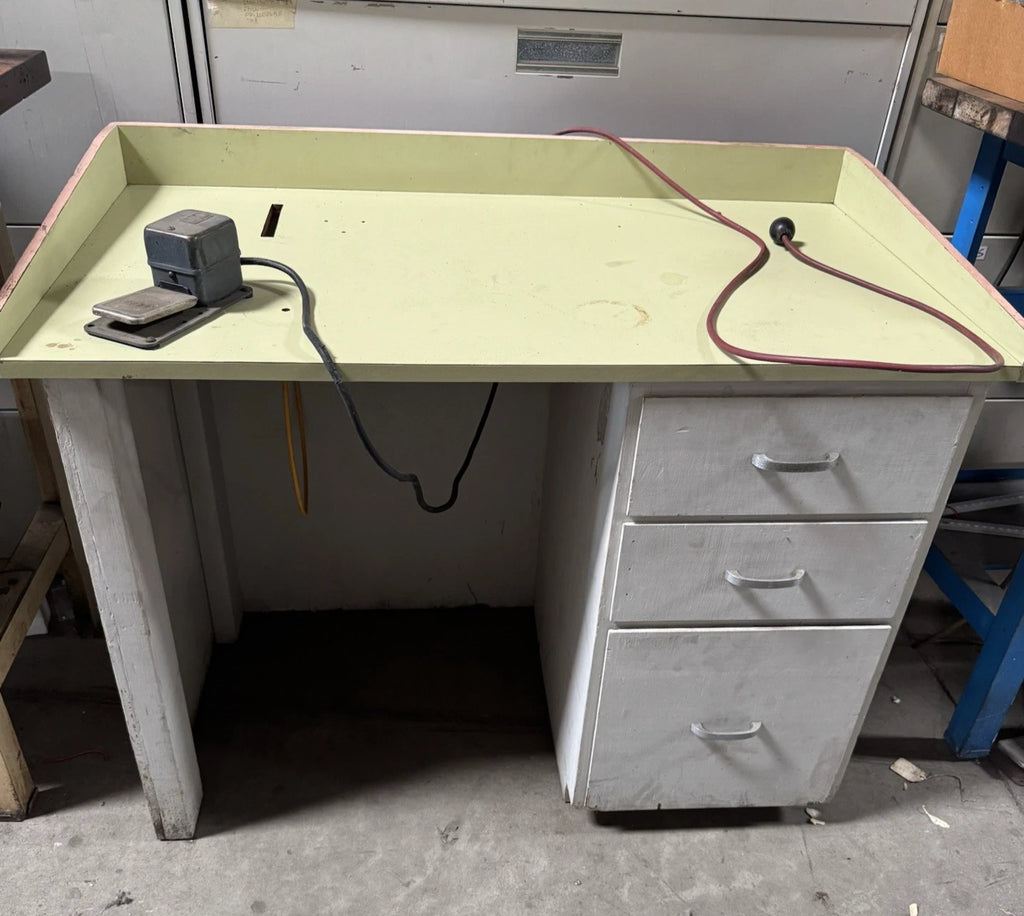 Levin Jewelry Lathe Bench Table With Motor & Foot Pedal
