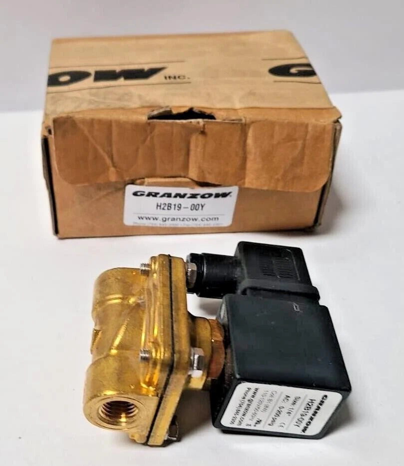Granzow H2B19-00Y Normally Closed Solenoid Valve 1/4" Size 0-200 Psig