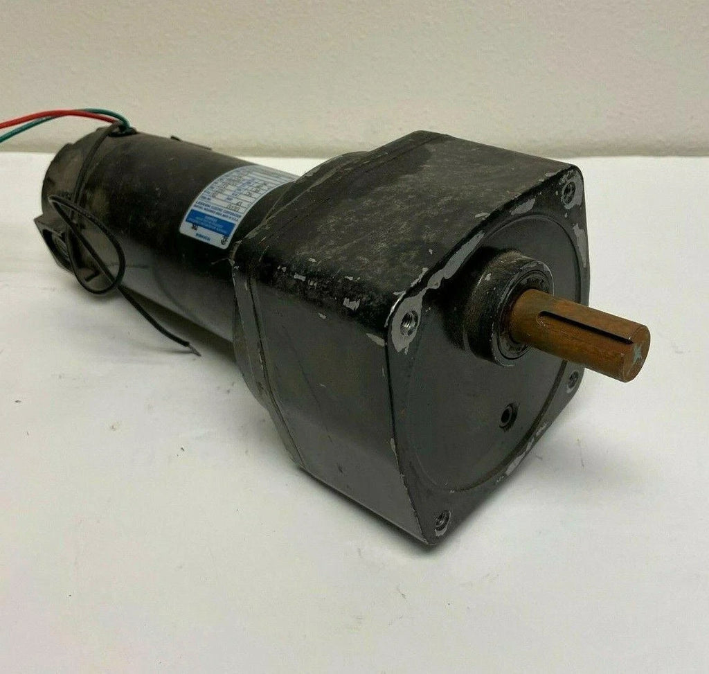Leeson CM34D25NZ175A M1135257.00 1/4 Hp 90 Volts DC TENV Electric Gear Motor