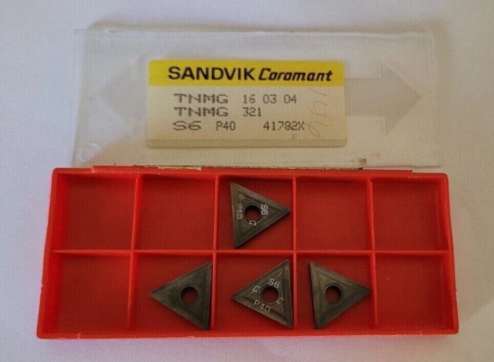 4 Pcs SANDVIK Coromant TNMG 321 S6 P40 Carbide Inserts New Tool TNMG 16 03 04