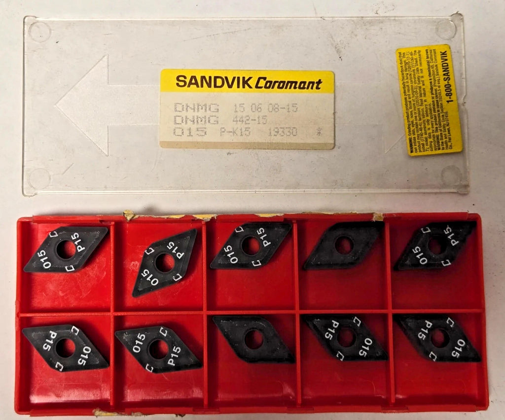 SANDVIK Coromant DNMG 442-15 015 P-K15 15 06 08-15 Lathe Carbide Inserts 10 Pcs