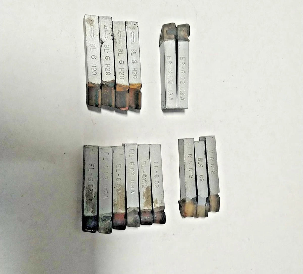 Misc Brazed Tipped Carbide Lathe Tool Bit 3/8" Shank Lot of 15