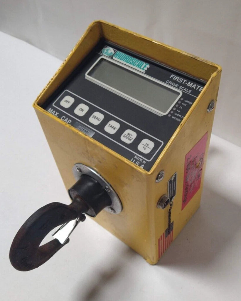 Hydroscale FM-01-LCD First-Mate Crane Scale 2000 lb Capacity Digital Display