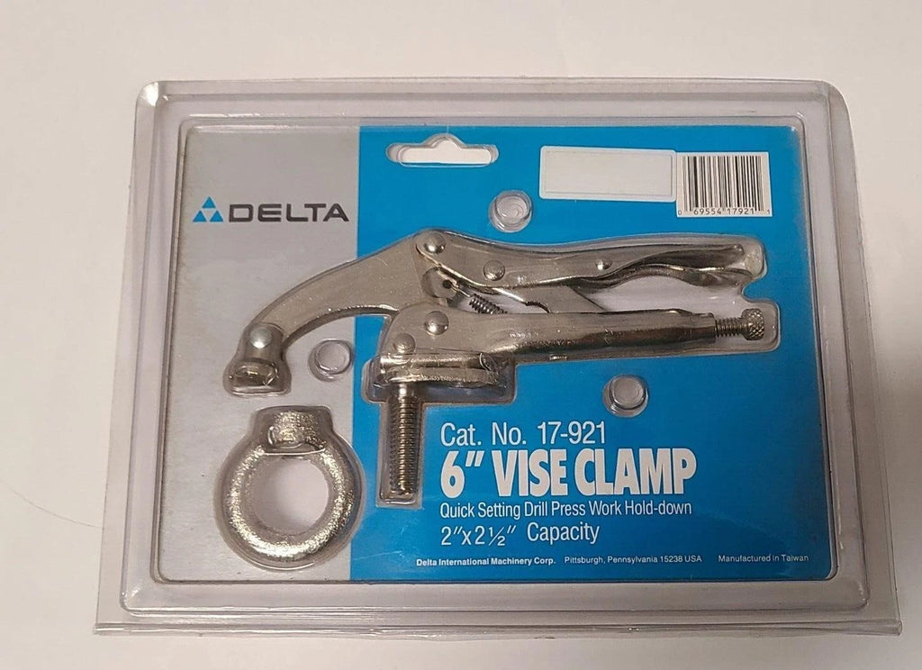 Delta 6 Inch Vise Drill Press Clamp 17-921 2-1/2 x 2" Capacity