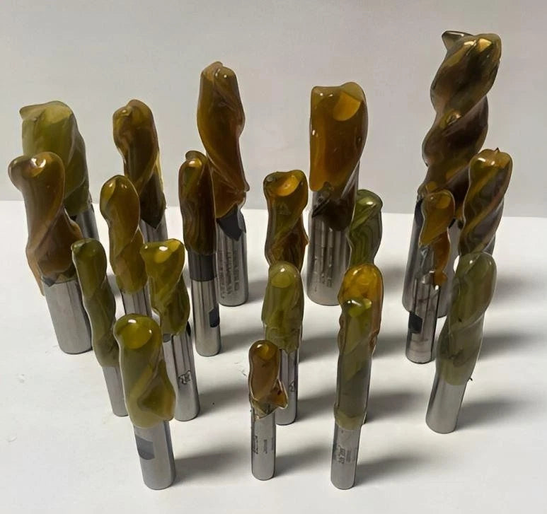Lot of Machinist Tool HSS End Mills Resharpened Hanita OSG Bridgeport 5/16" - 1"