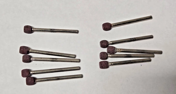 Lot of 10 Ball Abrasive Ball Stone Mount Buffing Grinding 1/4" Ball
