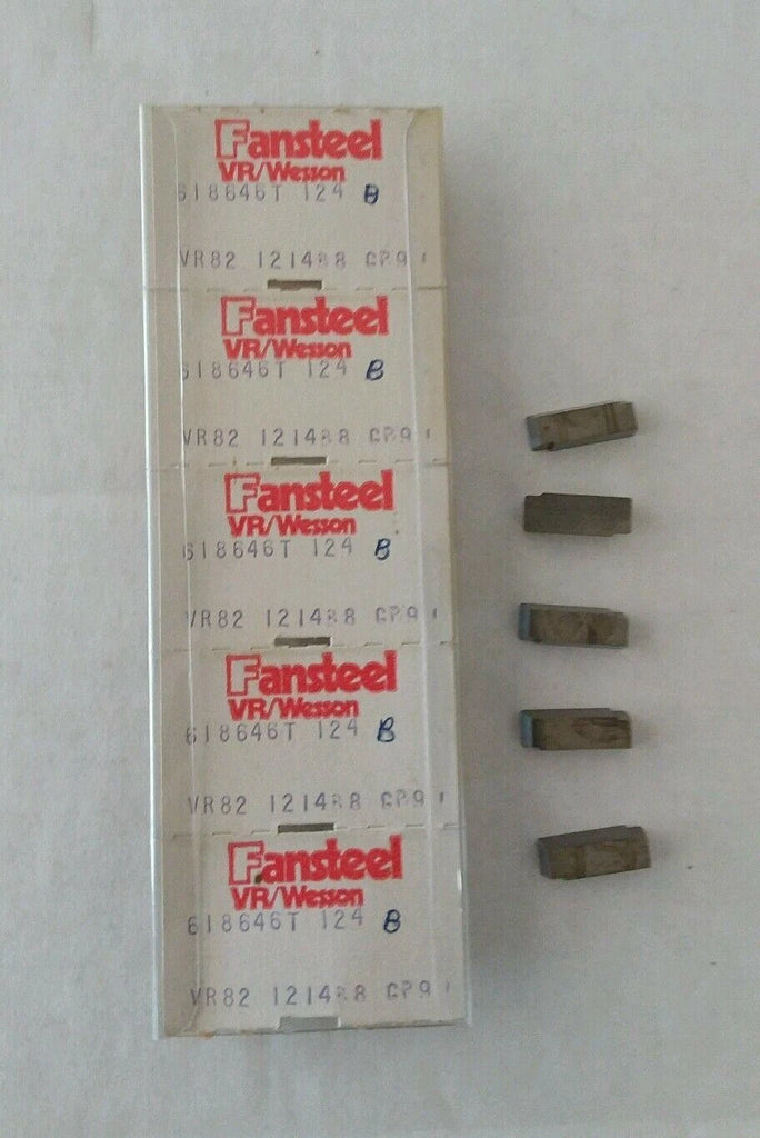 Fansteel VR/Wesson 618646T 124 B 5pcs GP.9 VR-82 Carbide Inserts Grooving New