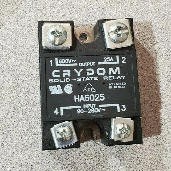 CRYDOM SOLID STATE RELAY HA6025 AC Input Panel Mount 25 Amp 600 V