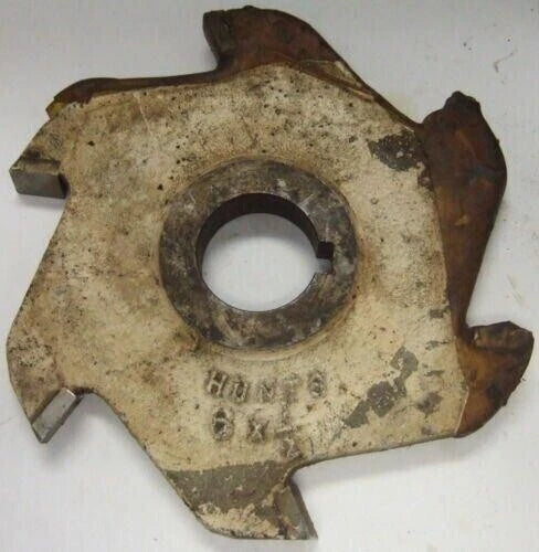 Hunt’s Mill Milling Cutter Carbide Inserts 6” x 1/2” x 1-1/4 Slot Slotting