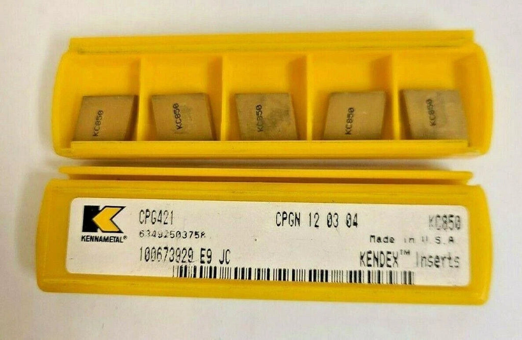 KENNAMETAL 5 Pcs CPG 421 KC850 CPGN 12 03 04 Gold Carbide Inserts Turning Lathe