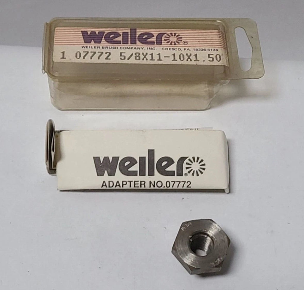 Lot of 2 Pcs Weiler 07772 Adapter 5/8"-11 M10 x 1.50