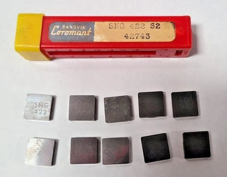 10 Pcs SANDVIK Coromant SNG 422 S2 42743 Carbide Inserts Lathe Mill Turning New