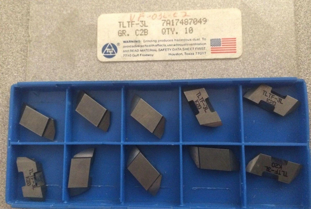 TGI TLTF 3L K20 C2B Lathe Grooving Carbide Inserts 10 Pcs Tools New