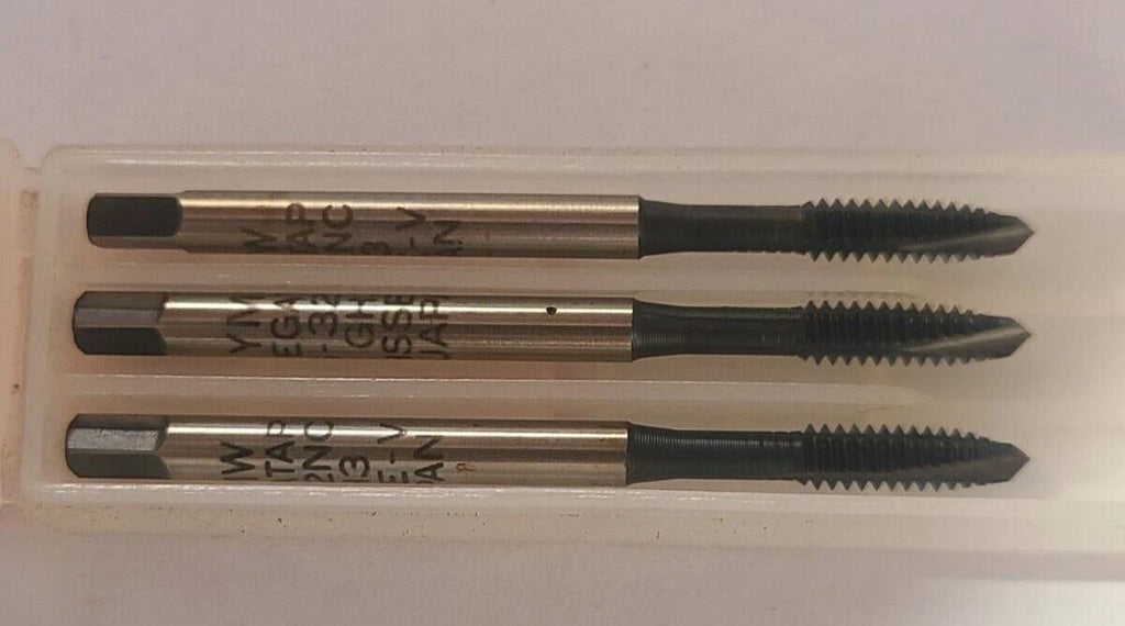 3 Pcs New YMW HSS Taps Ground Thread Japan 6-32 NC GH3 3F P 82605 High Speed