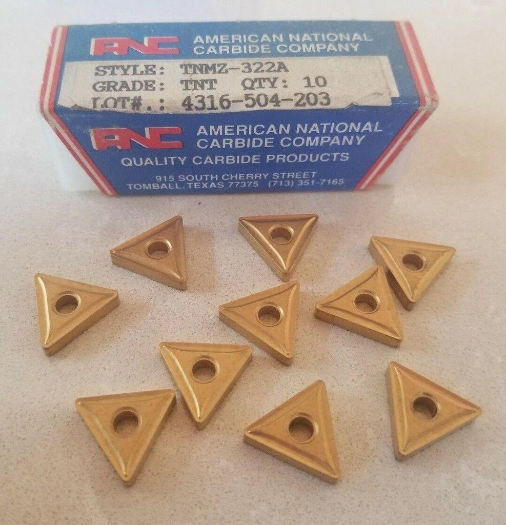 ANC TNMZ 322A TNT Lathe Mill Carbide Inserts 10 Pcs