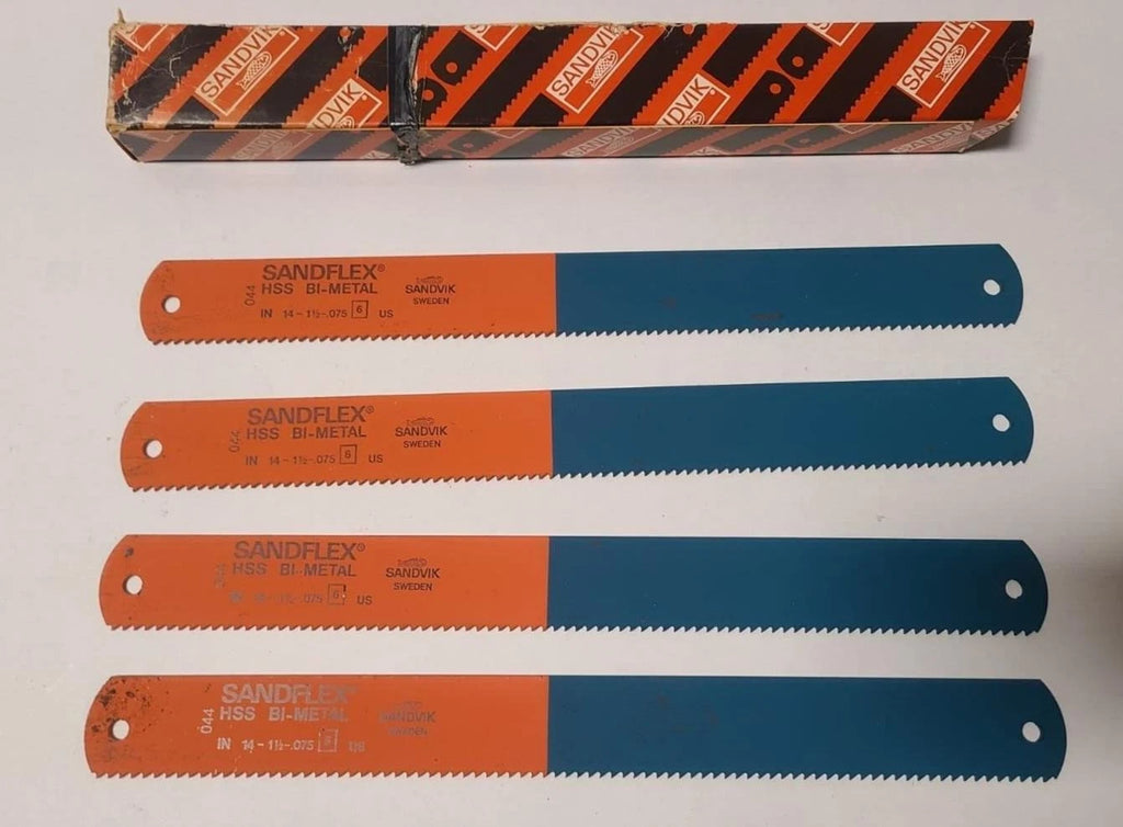 4 Saw Blade SANDVIK IN 14 - 1-1/2 - .075 6 US Sandflex HSS Bi-Metal