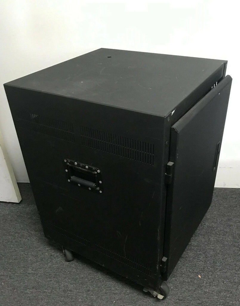 Middle Atlantic AFD14 Black Enclosure Server Rack on Wheels for Video Audio