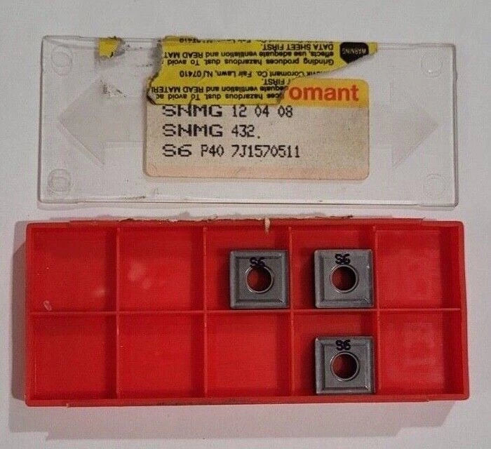 3 Pcs SANDVIK Coromant SNMG 432 S6 P40 Carbide Inserts New Tool SNMG 12 04 08