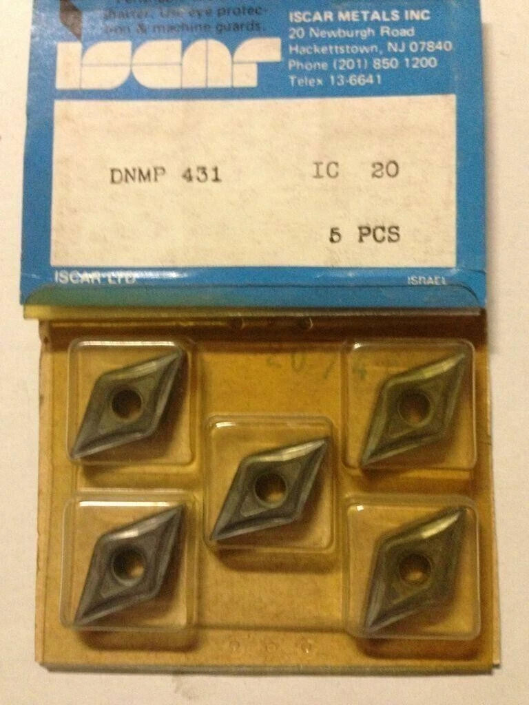 10 Pcs Iscar DNMP 431 IC 20 Carbide Insert Lathe Mill Turning Tool New