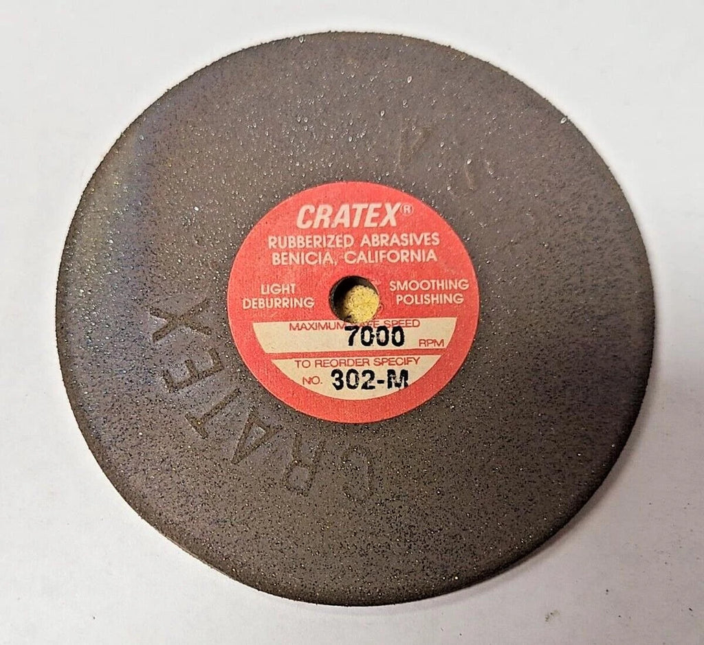 Cratex Medium Rubberized abrasives 302-M 3" Dia 7000 RPM