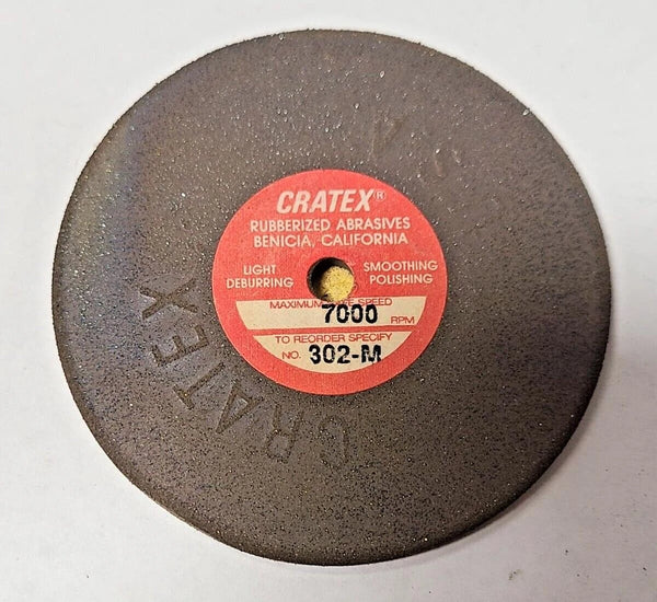 Cratex Medium Rubberized abrasives 302-M 3" Dia 7000 RPM
