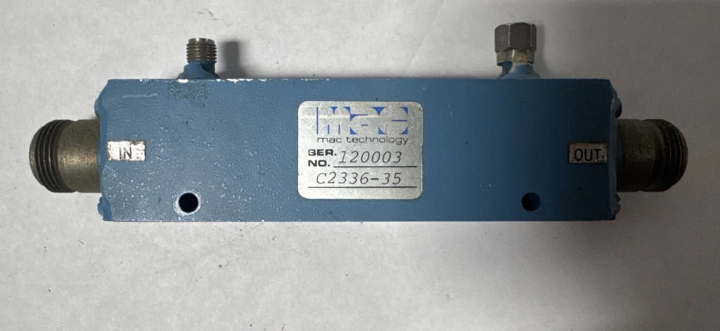 MAC Technology 12003 C2336-35 Directional Coupler Ham Radio Microwave SMA Connec