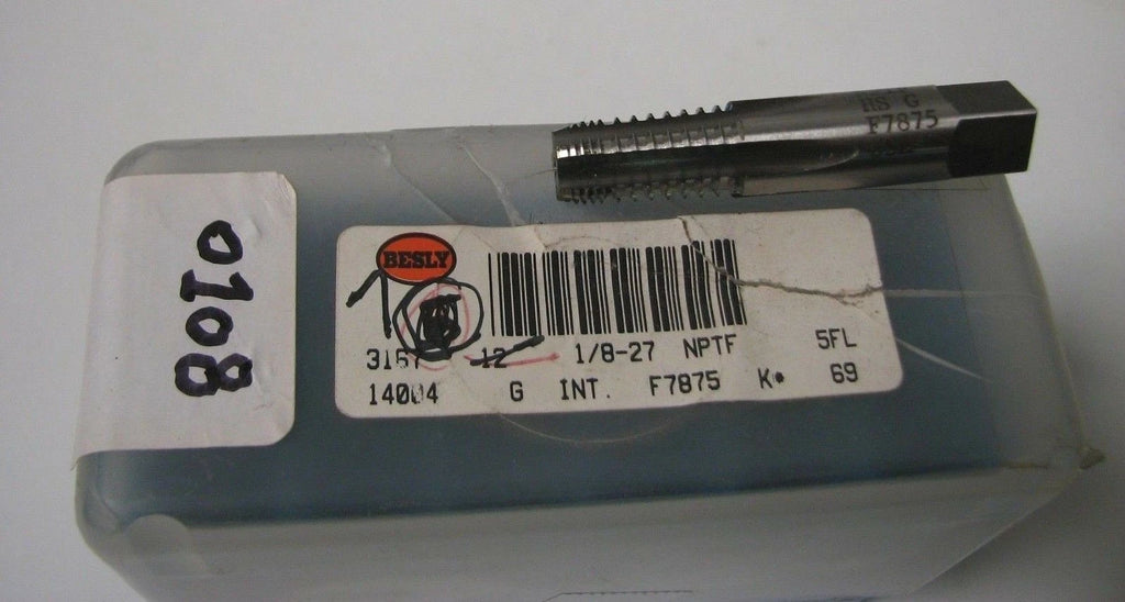 2 Bendix Besly Tap 1/8 - 27 NPTF 5 Flutes 14004 G INT F7875 K 69 Brand New USA