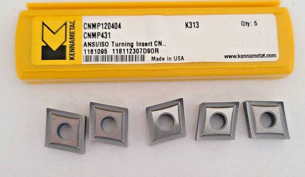 5 Pcs Kennametal CNMP 431 KC313 Turning 120404 Carbide Inserts Lathe USA New