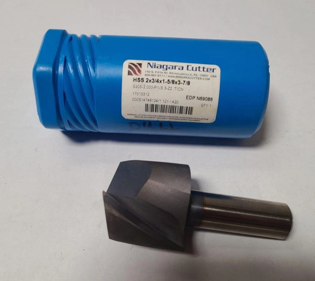 Niagara Cutter HSS High Speed Steel 2 Flute End Mill 2 x 3/4 N69086
