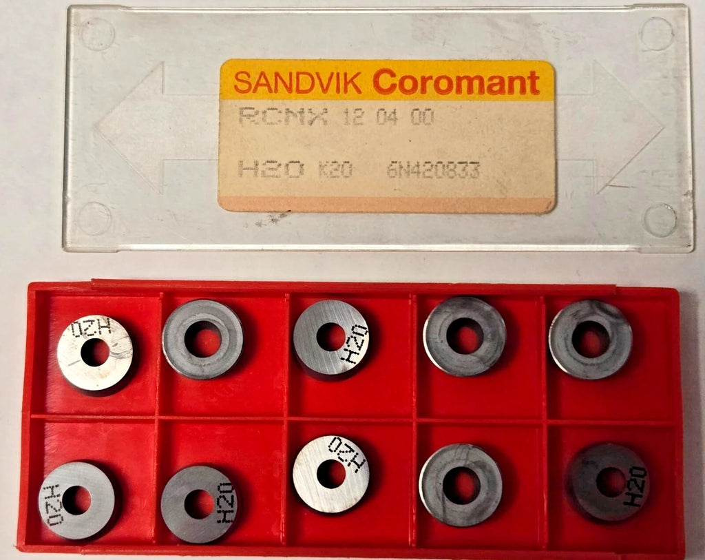 SANDVIK Coromant RCMX 12 04 00 H20 K20 Lathe Turning Carbide Inserts 10 Pcs New