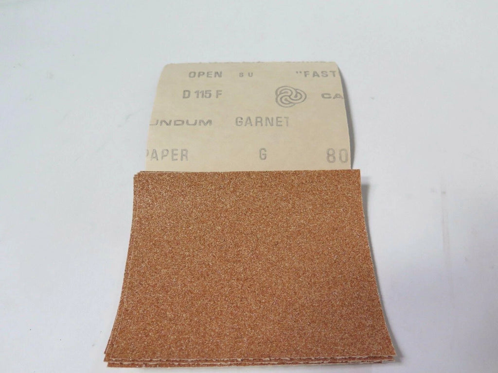 Lot 200 Carborundum Fastcut Finishing Paper 4.5x5.5 80 Grit 115 F Brand new