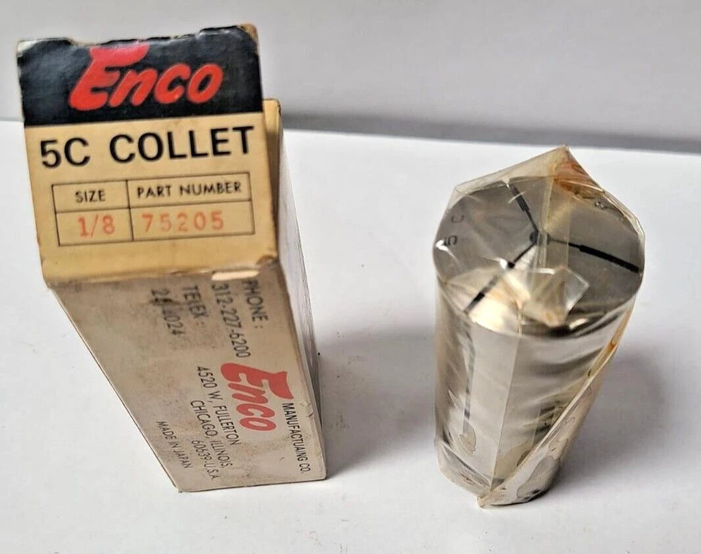New ENCO 5C Lathe Mill Collet Size 1/8 CNC Chucker Free Shipp