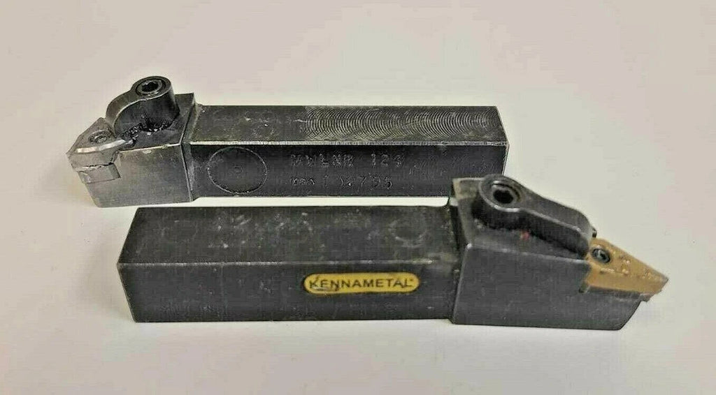 2 Indexable Turning Lathe Tool Holder KENNAMETAL MVJNR 123B SECO MDJNL 12-4B