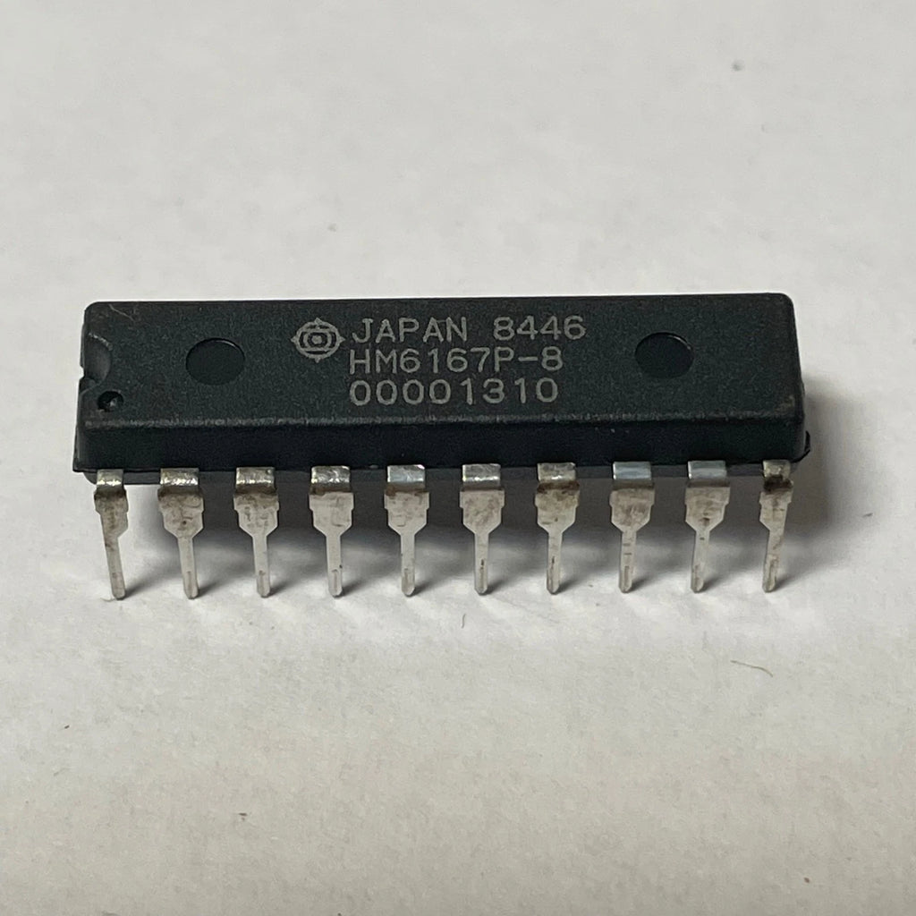 Lot of 18 Hitachi HM6167P-8 20-Pin DIP CMOS RAM 16K 85ns Japan 46891-03