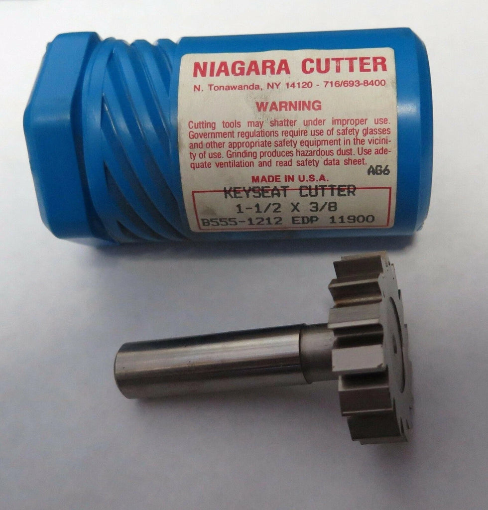Niagara Keyseat Cutter Mill HSS High Speed Steel 1-1/2 x 3/8 Milling 1212